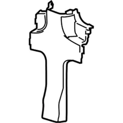 C Pillar molding Body Trim Panel - Bus (M2), Left (Crew Van)