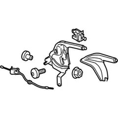 Parking Brake Pedal Release Handle Lever