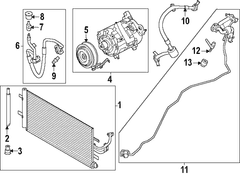 AIR CONDITIONING (A/C) Refrigerant Discharge Hose Tube <br>