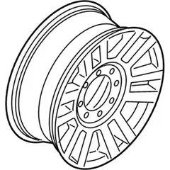 Wheel Rim - Front 17 X 6.5 Machined Finish