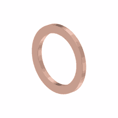 Seal Ring DIN 7603 - A 10x13.5, Copper/Copper-Silver Plated