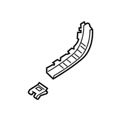 Bumper Cover Bracket - Left, Rear (LX)