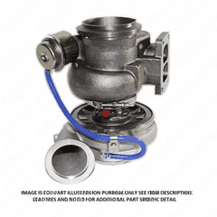 Turbocharger Assembly with 1.28 A/R, 102 mm Compressor, Front Exhaust for S60