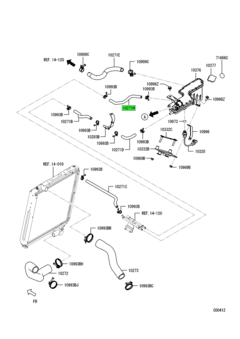 HOSE,RADIATOR CONDENSER TANK 4