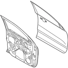 Door Shell - Left, Front