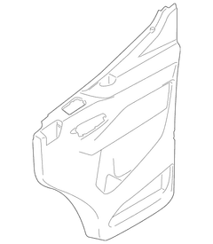 Door Interior Trim Panel - Right, Front