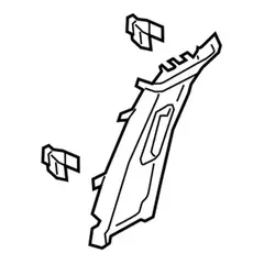 Door Pillar Post Trim Set Body Side Panel - Left, Inner
