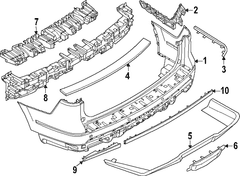 Bumper Step Pad Cover <br>Step on truck Top Trim - Rear, Lower