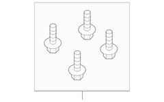 Drive Shaft Bolt Screw And Washer Prop - M8 X 25MM, Rear