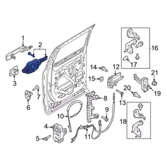 Exterior Door Handle Base Reinforcement - Right, Front, Rear