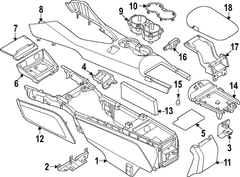 Console Tray Package - Center