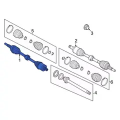 Cv Axle - Left, Rear