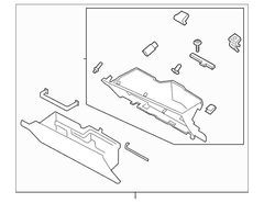 Box Glove Compartment <br>A combination of parts that make up the complete Sandstone