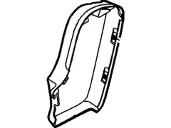 Seat Latch Cover - Left, Rear, Outer