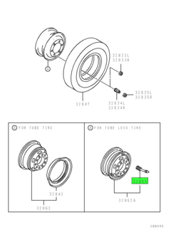 VALVE,TIRE 1