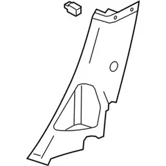 Interior Quarter Panel Trim Wheelhouse - Right (ST)
