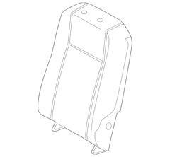 Seat Back Cushion Cover - Right, Rear