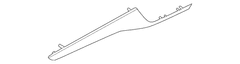 Door Trim Molding Panel Applique - Left, Front