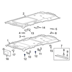 Interior Grab Bar Cap Cover - Right