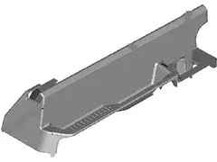 Seat Track Cover - Front, Driver