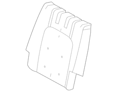 Seat Back Cushion Pad - Right, Rear
