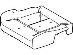 Seat Cushion Pad - Left, Rear, Back