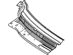 Cowl Cover Top Grille - Right