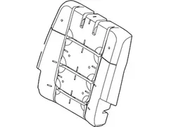 Seat Back Cushion Pad - Left, Rear