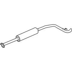 Exhaust Muffler And Pipe - Front