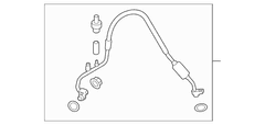 AIR CONDITIONING (A/C) Refrigerant Discharge Hose Pressure tube <br> R1234yf - 5.0L