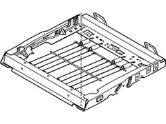 Seat Frame Cushion And Spring - Left, Right, Rear
