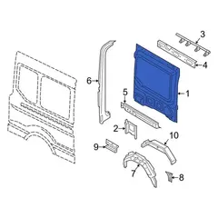 Quarter Panel Body Side - Right, Rear, Outer