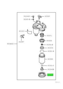 NUT,WATER SEPARATOR 1