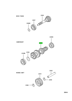 GEAR CLUSTER,M/T COUNTERSHAFT 1