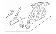 Quarter Panel And Wheelhouse - Right, Inner