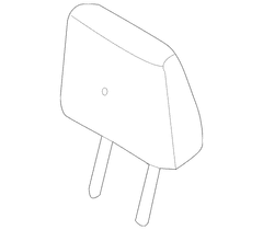 Cover And Pad Headrest - Right, Rear (XLT)