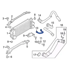 Air Duct Turbocharger Intercooler Pipe - 2.7L