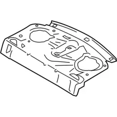 Package Tray Trim Panel - Rear (Coupe)