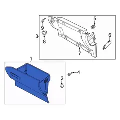 Glove Box Compartment Side - Passenger