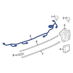 Parking Aid System Wiring Harness Distance Sensor Wire (Limited, Premium)