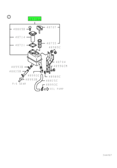 RESERVOIR ASSY,P/S OIL 1