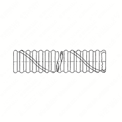 Hose 2.5 Inch Inner Diameter x 24 Inch Length with Wire Reinforcement