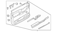 Door Interior Trim Panel 22 Radio Speakers