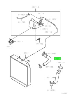 HOSE,RADIATOR,UPR 1