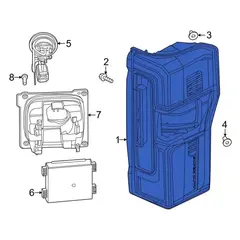 Tail Light Lamp - Left, Rear