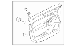 Door Interior Trim Panel - Right, Front, Lower