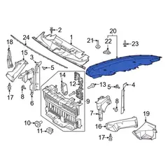 Shield Cover <br>Radiator Support Splash Deflector Air Protect Radiator Side Extension Under