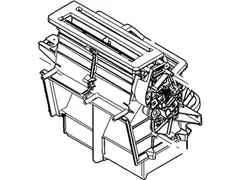 Air Vent Duct Conditioning (A/C) Evaporator Core Case - Inlet