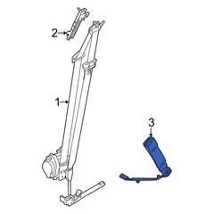 Buckle Seat Belt - Left, Front
