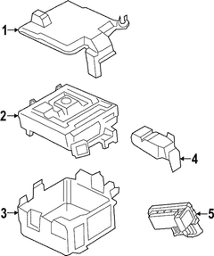 Fuse Box Panel Junction <br>A component that houses Fuses Under Hood - Back (Fuses)